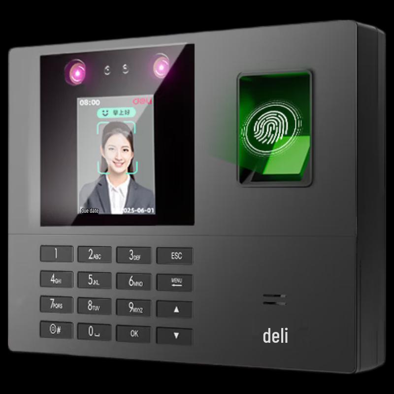 

Deli Smart Face & Fingerprint Attendance Machine CN plug (adapter included)