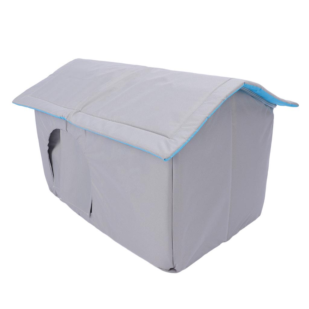 Cat Cooling House with 9Pcs Ice Pack Oxford Cloth Spacious Anti Slip Bottom Summer Pet Cat Dog Cooli