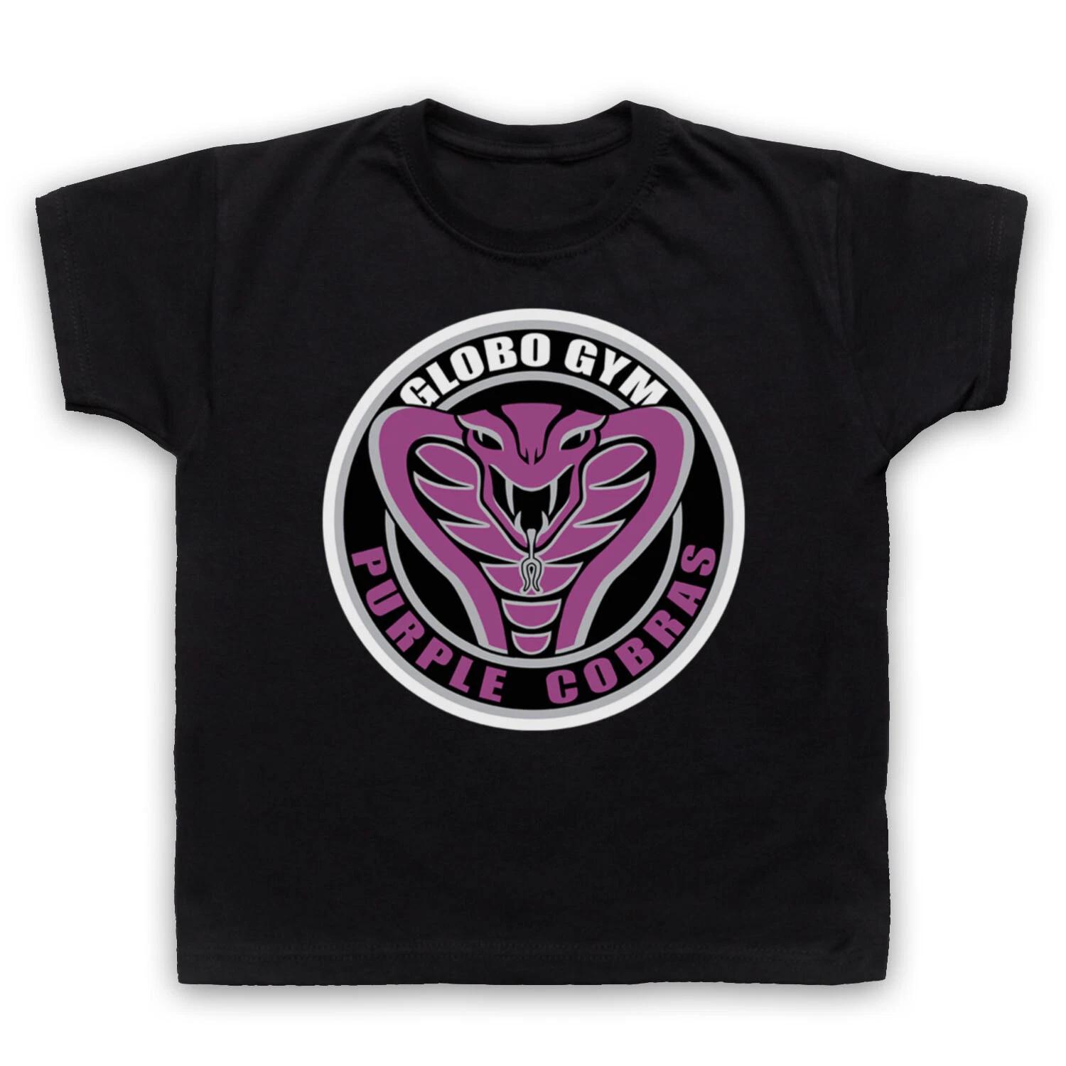 DODGEBALL UNOFFICIAL GLOBO GYM PURPLE COBRAS STILLER KIDS CHILDS T-shirt 150
