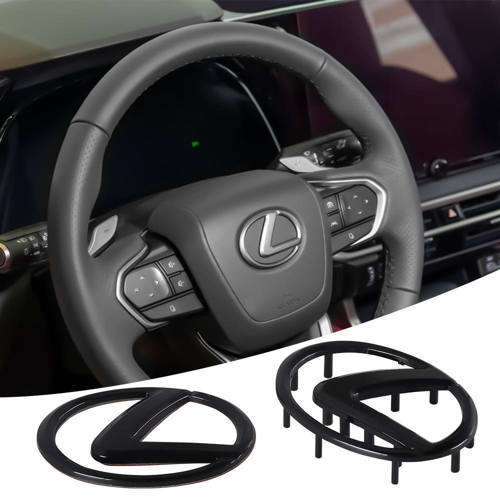 Interior Stickers ABS Car Steering Wheel Center Emblem Sticker Accessories For Lexus F SPORT IS200 CT200h GS300 LS430 RX450h LX5