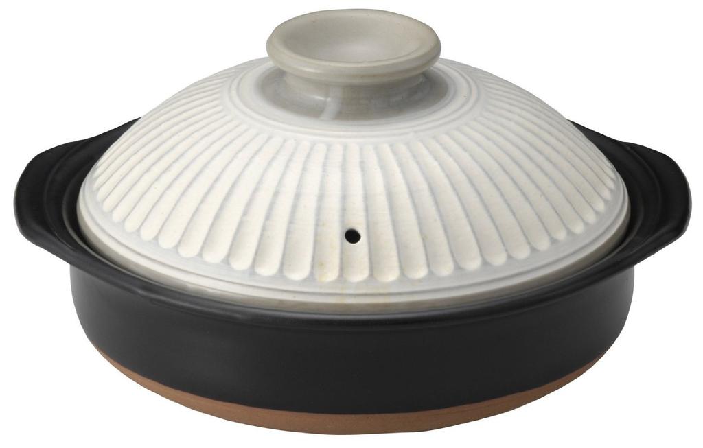 Ginpo Pottery Earthenware Size for Approximately Suitable for Open Banko Made In Japan 91081 Pot, Kikuka, Konahiki, 8, 2-3 People, 1900ml, Fire, Ware,