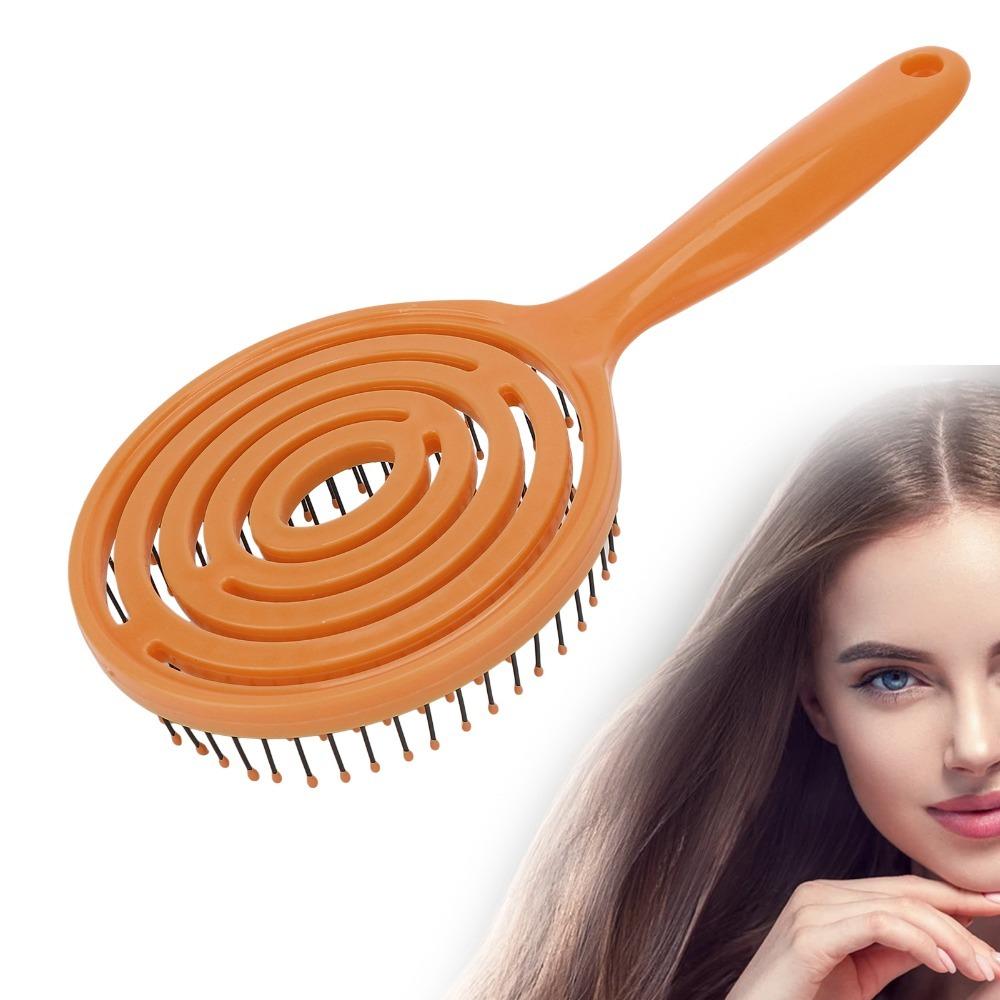 Dense Teeth Hair Detangling Brush Super Soft Glides Vented Detangling Hair Brush For Men Women оранжевый