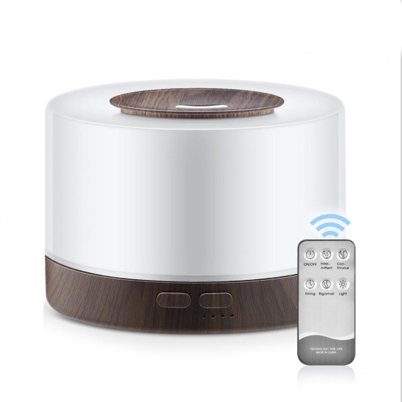 Umidificator cu ultrasunete pentru aromaterapie, model lemnos, 700 ml, și purificator de aer pentru birou MUJI