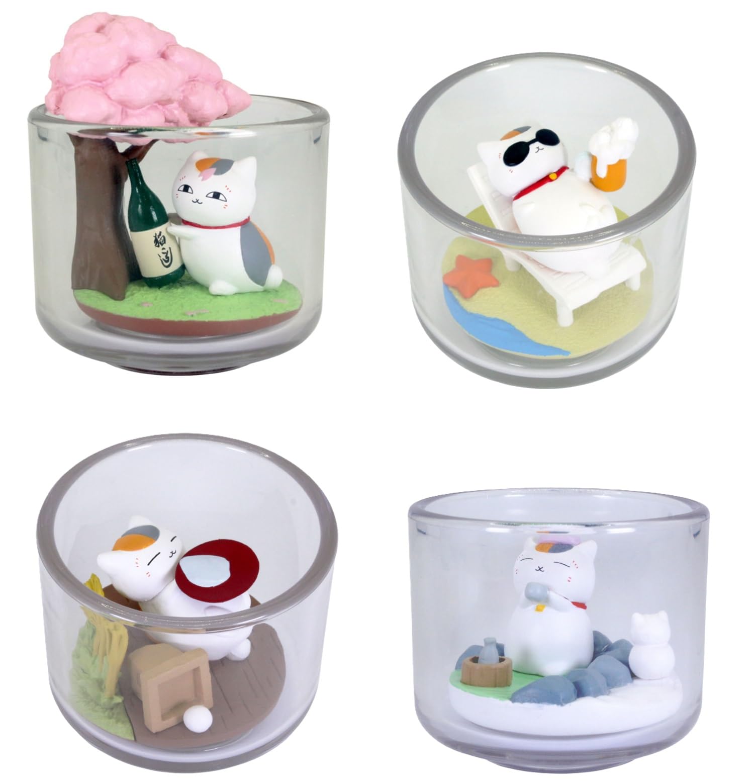 

Capsule included Natsume s Book of Friends Nyanko Sensei Four Seasons Terrarium set of 4