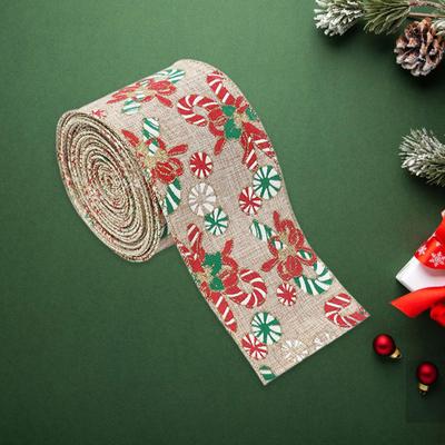 Weihnachtsband Baum Rattan Geschenkbox Feiertag Dekoband Satinband Verpackung