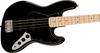 Squier by Fender Electric Bass Affinity Jazz Maple Black Black z miękkim futerałem Series™ Bass®, podstrunnica, płytka maskująca,