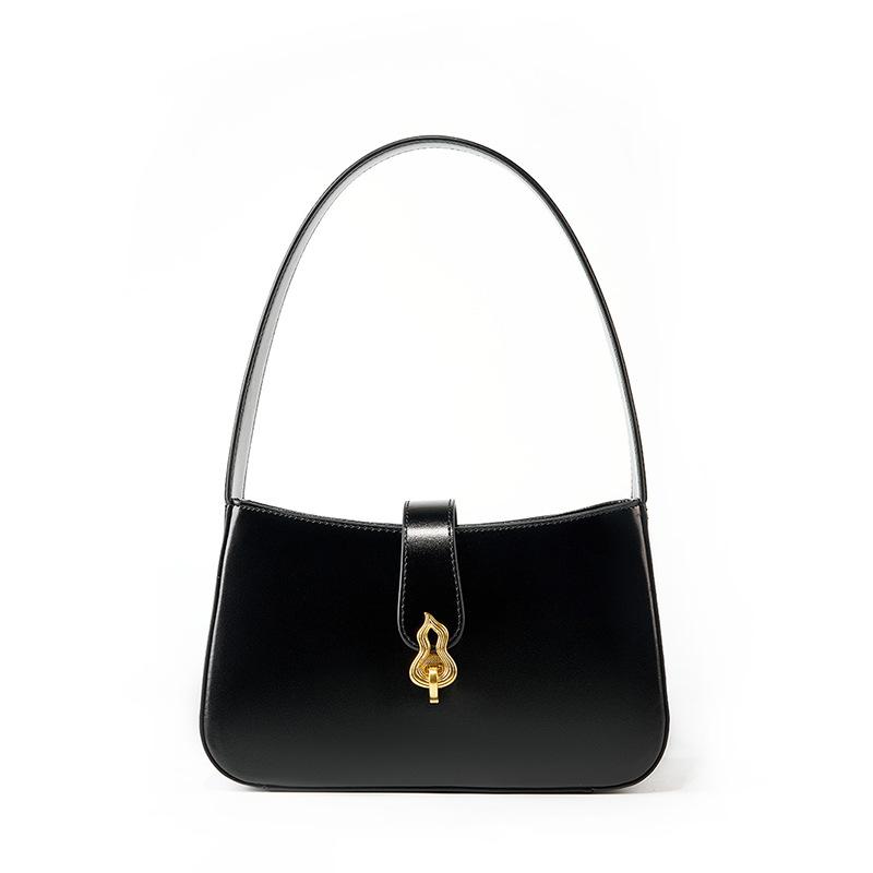 New Leather Women's Bag Niche Red Premium Texture Underarm Bag Women's Daily Shoulder Bag