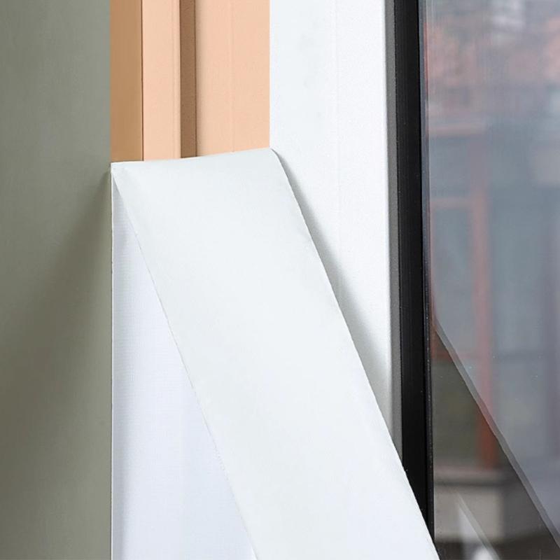 Window Draft Sealing Film Tape Thickened Windproof Tape Adhesive Seam Sealing Strips for Sliding Window, Door Frame