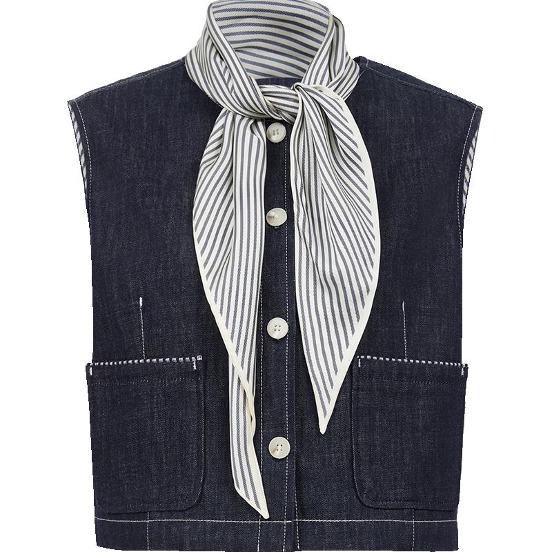 

VEROMODA 2025 Summer Detachable Scarf Cotton Vest XS