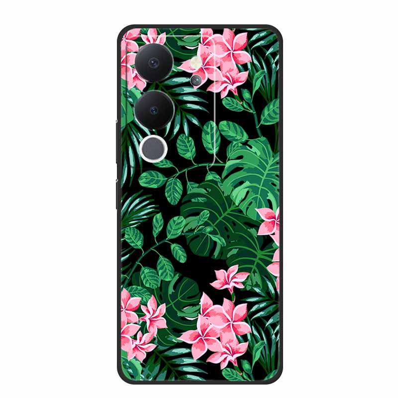 Funda For Vivo V30 Lite Case Cute Cartoon Cat Black Silicone Shockproof Soft Phone Cases For Vivo V30 Lite Back Cover Case Bag
