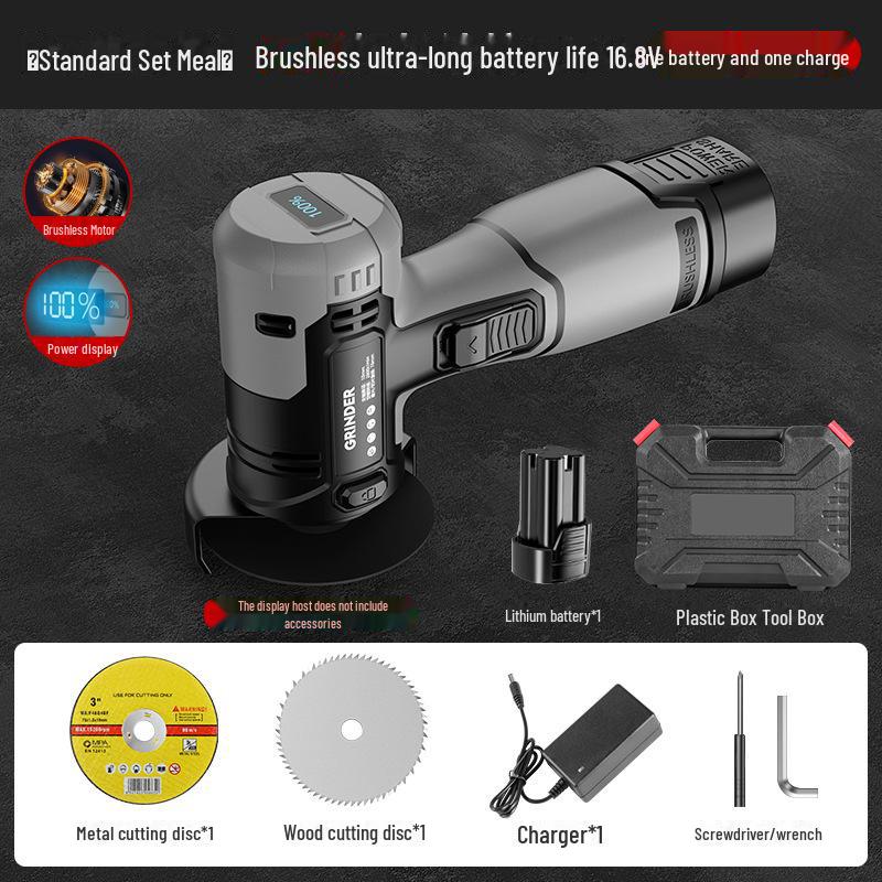16.8V Mini Angle Grinder: Compact, Rechargeable, Multi-Function Lithium Battery Cutting Tool