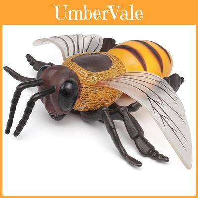 Bee Model Toy With Pvc Material For Childrens Educational Play And Wildlife Learning