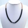 New 316L stainless steel black and rose dual Hip hop necklace Jewelry