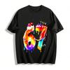 Colorful Dessert Number 67 Graphic Print Casual Top Pure Cotton T-shirt