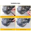 Universal Electric Vehicle Winter Tire Chains for Motorcycles, Bikes, and Three-Wheelers
