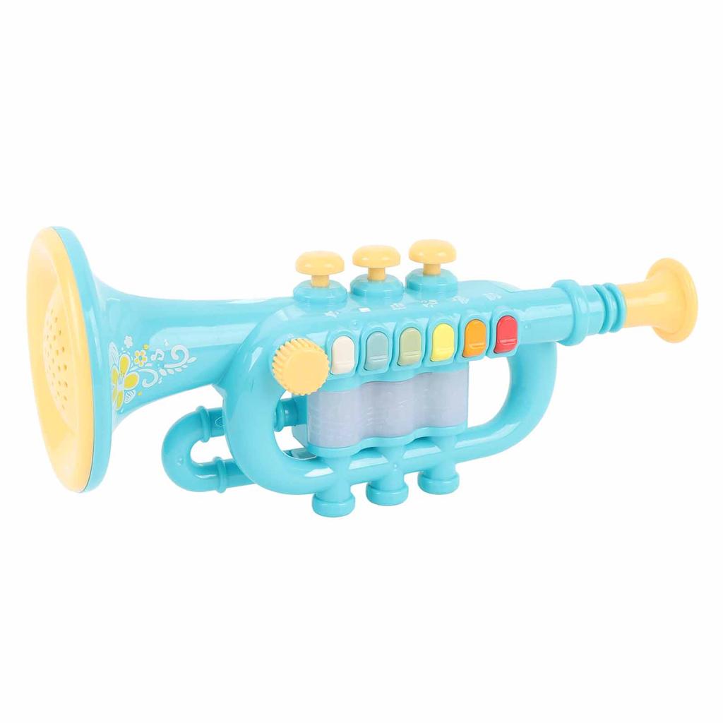 Trumpet Toy Kids Plastic Learning Early Education Musical Wind Instrument for 3 Year Up Old Boy Girls