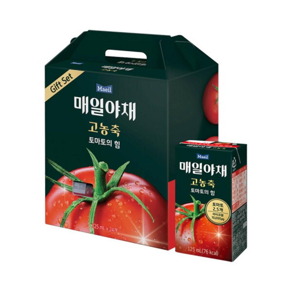 Gift Set Maeil Vegetable Highly Concentrated Tomato Power 125ml 24 Packs