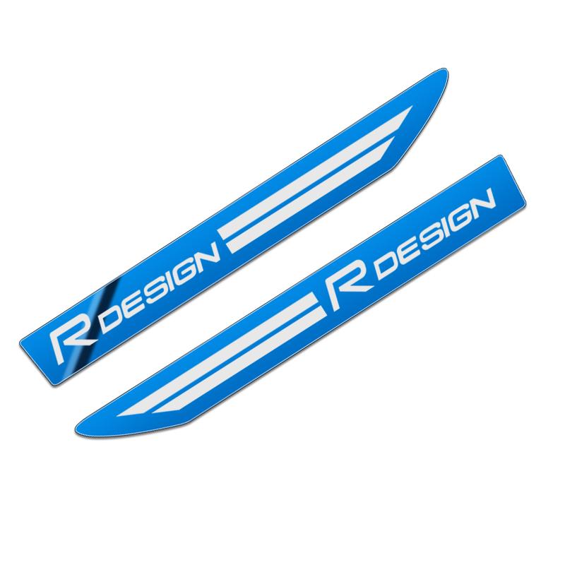 For Volvo 2PCS Stainless Steel Side Wing Badge Emblem Fender For Volvo XC60 XC40 XC90 V40 V90 V60 S80 S60 S90 C40 V70 XC70 Acces