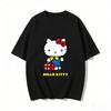 2026 Summer Cartoon Printed Short Sleeve Pure Cotton Tshirt Comfortable Summer Loosefitting Womens Clothing