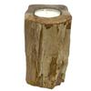 Versteinertes Holz Teelichthalter