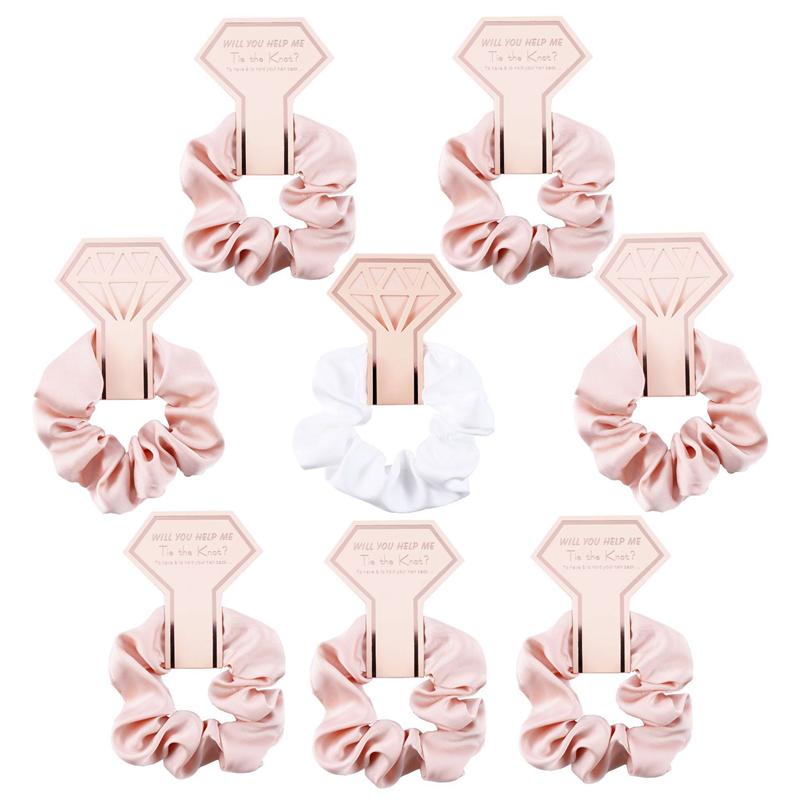 6/1 Stück Brautjungfer Geschenk Haarband Haargummis Hochzeit Brautparty Team Braut Dekoration Gastgeschenke Junggesellinnenabschied Hen Party Zubehör