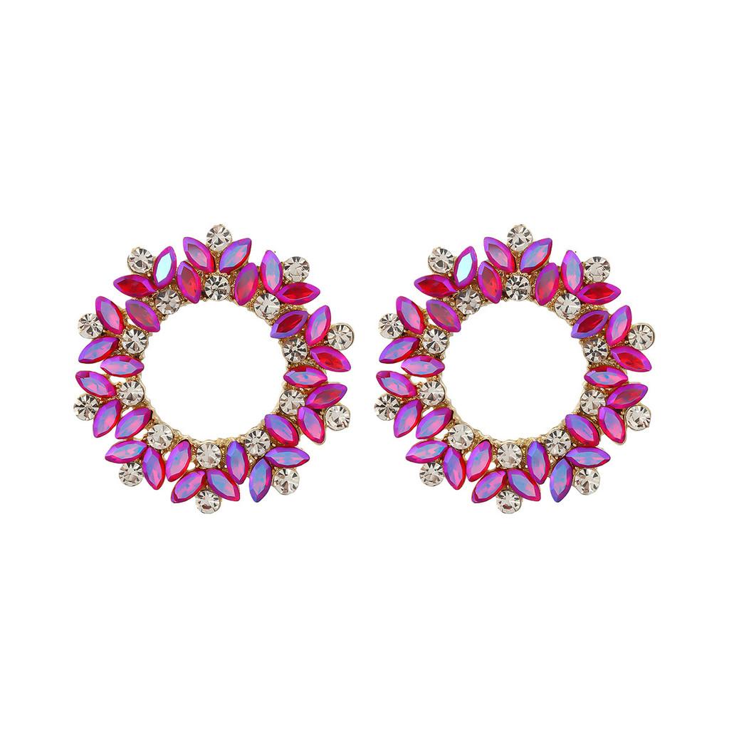 Modern Sunflower Earrings With Geometric Alloy Design For Women Party Wear