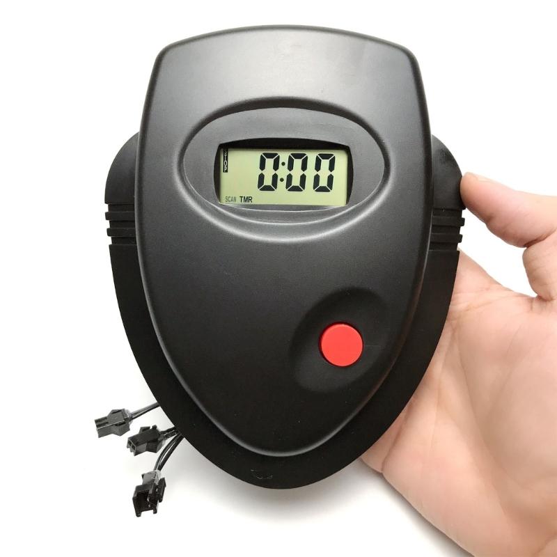 Lehký LCD tachometr Monitor pro rotoped se srdečním tepem Domácí fitness Monitor pro rotoped Snadná instalace
