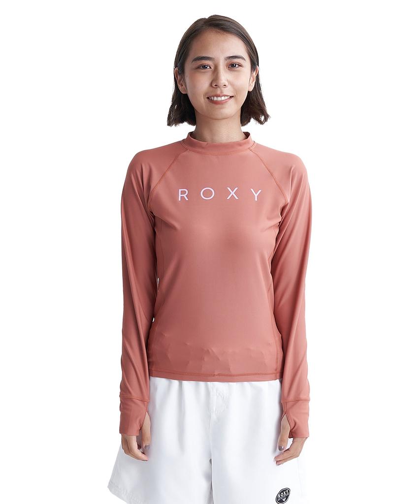 ROXY Logo Rash Guard Brn