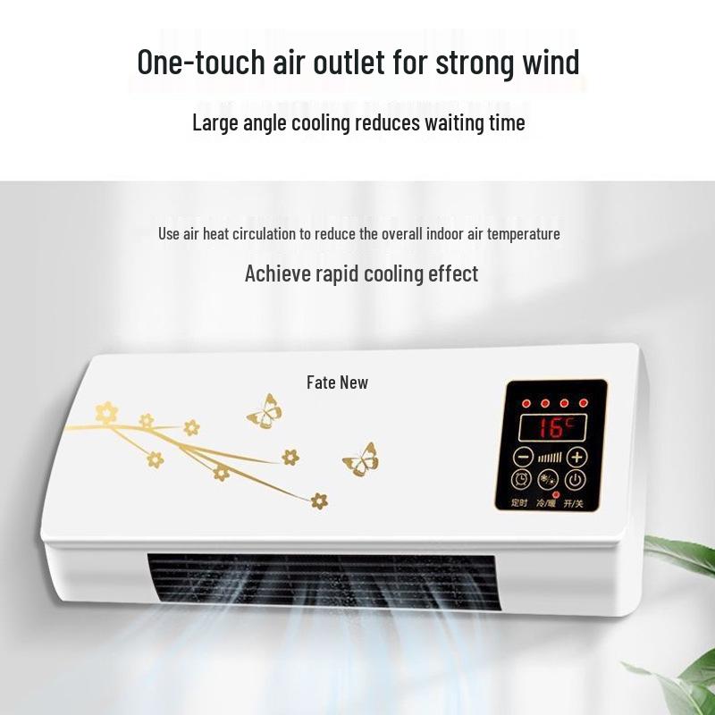 New Dual-Use Wall-Mounted Hot Air Fan Heater – Energy-Saving, Waterproof, for Bathroom