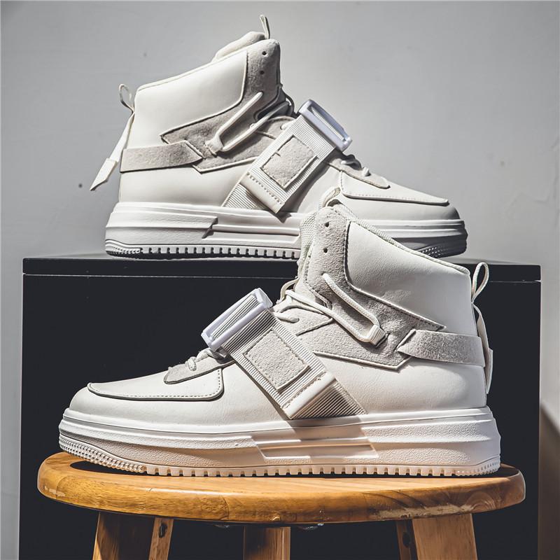 Fashion Men's High Top Sneakers Men's Skateboard Shoes Platform Casual Mens Sneakers