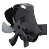 6 Blade Magnet Wall Mount Heat Powered Stove Fan Pipe Fireplace Fan Magnetic Installation for Wood