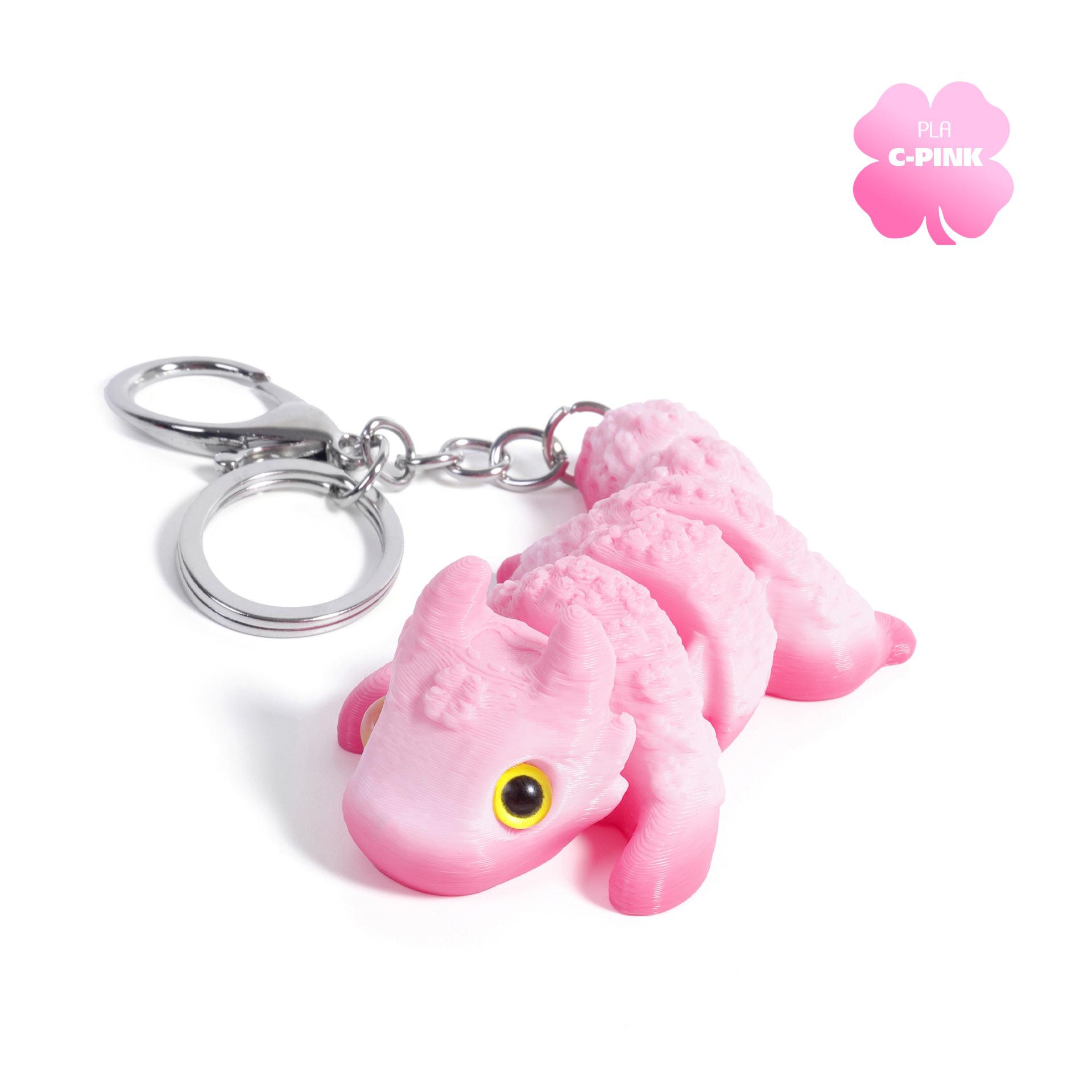 

3D Printed Lucky Dragon Keychain Movable Joints Creative Backpack Pendant Unique Figurine Accessories For Gift Items Decoration