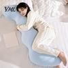Cooling Body Pillow for Adults & Side Sleepers, Breathable L-Shaped Long Comfortable Bed Hugging Pillow, Full Leg Support Cushion with Removable Cover