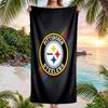 Pittsburgh Steelers Fashion Beach Towel Portable Soft Quick Dry Towel For Swimming Camping Holiday Use