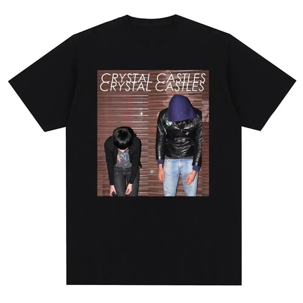 

Бавовняні футболки Чоловічі Повсякденні Crystal Castles Модний Принт Футболка З Круглим Комірцем Вуличний Стиль Футболка З Коротким Рукавом Жіночі Безкоштовна Доставка L