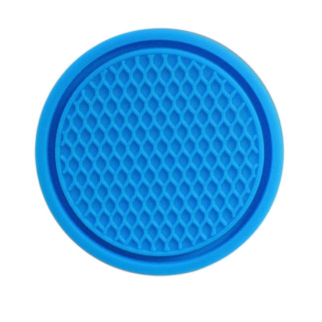 

Автомобильные подставки из ПВХ для путешествий, автоматический подстаканник, вставка, подстаканник, противоскользящие аксессуары для салона автомобиля, коврики для чашек 1pc синий