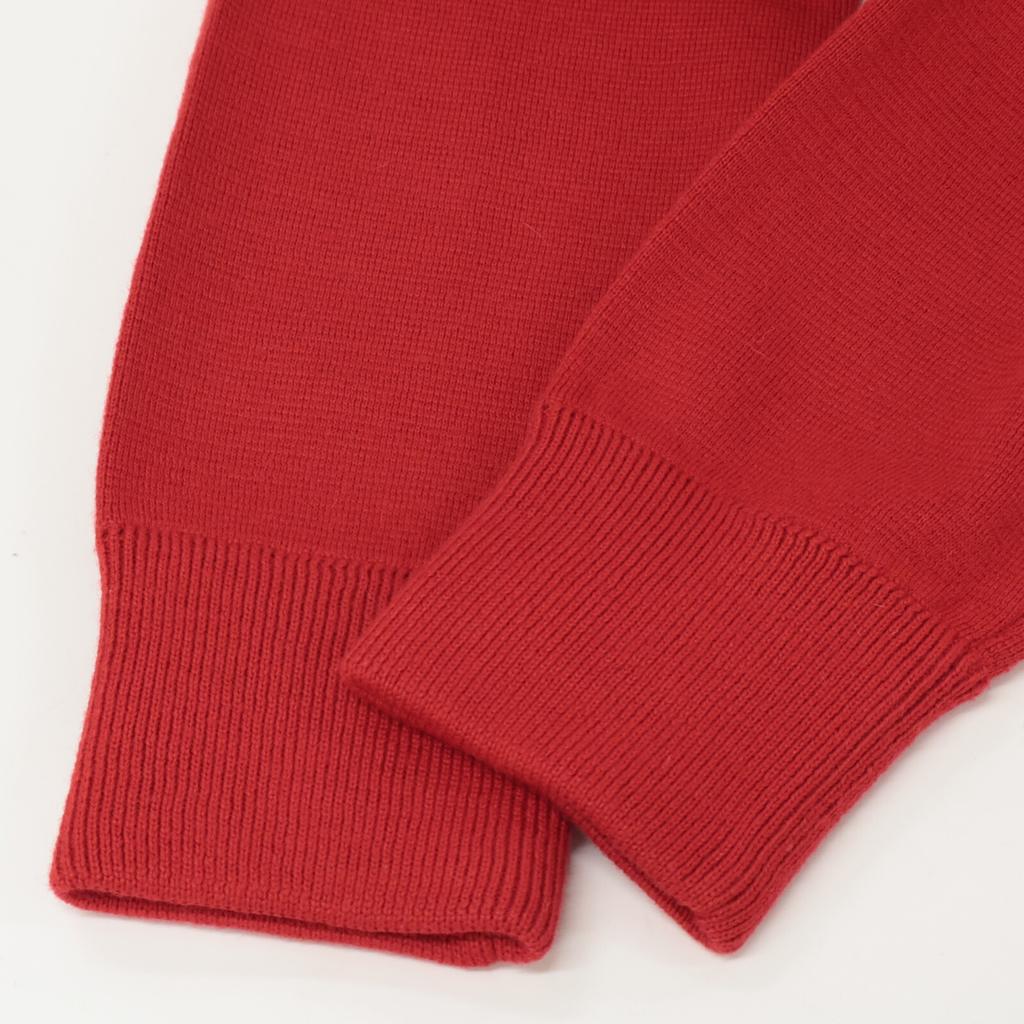 Moncler 2019 Red Wool X Nylon MAGLIONE TRICOT CARDIGAN Down Jacket Jacket M RedUsed