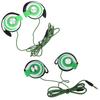 1.2m Wired Headphone with Microphone 3.5mm Ear-Hook Headphone for Radio Podcast Laptop MP3 Headphone Clip on Ear Design