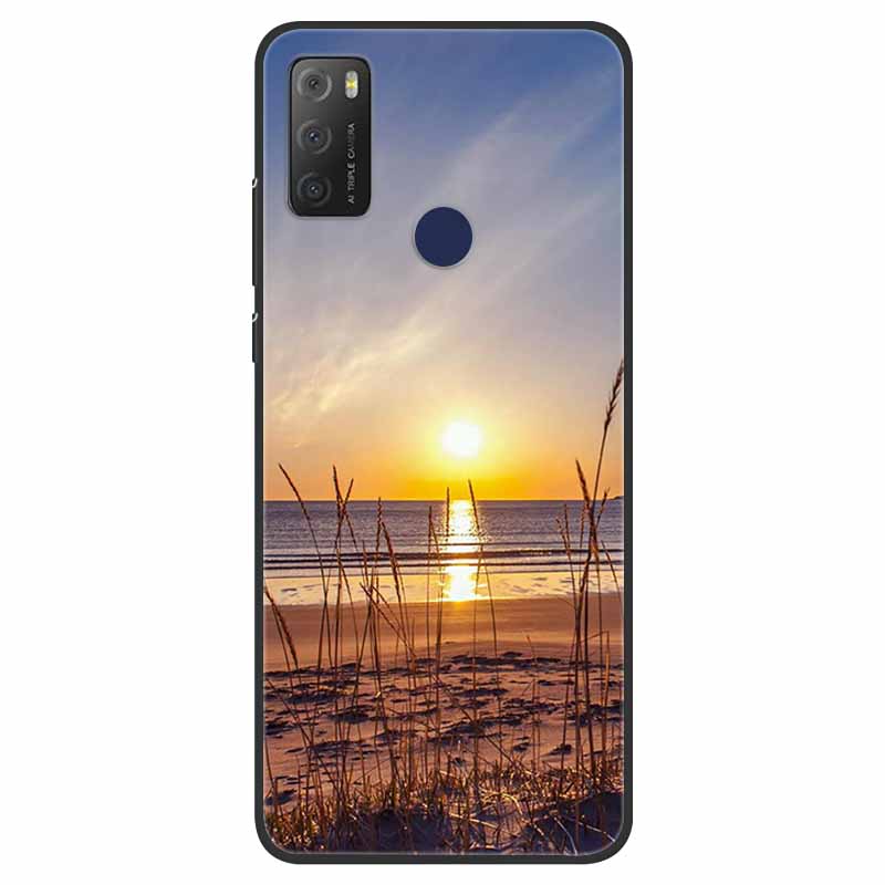 For TCL 20Y Case Marble Soft Silicone Back Wolf Shell for TCL 20E 6125F 6.52 Inch Fundas Phone Cover For TCL20Y 6156D 20 E Coque