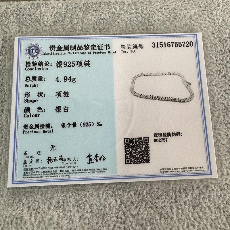 Popular 925 Silver Sparkling Clavicle Chain Choker Necklace For Women Fine Jewelry Wedding Party Birthday Gift