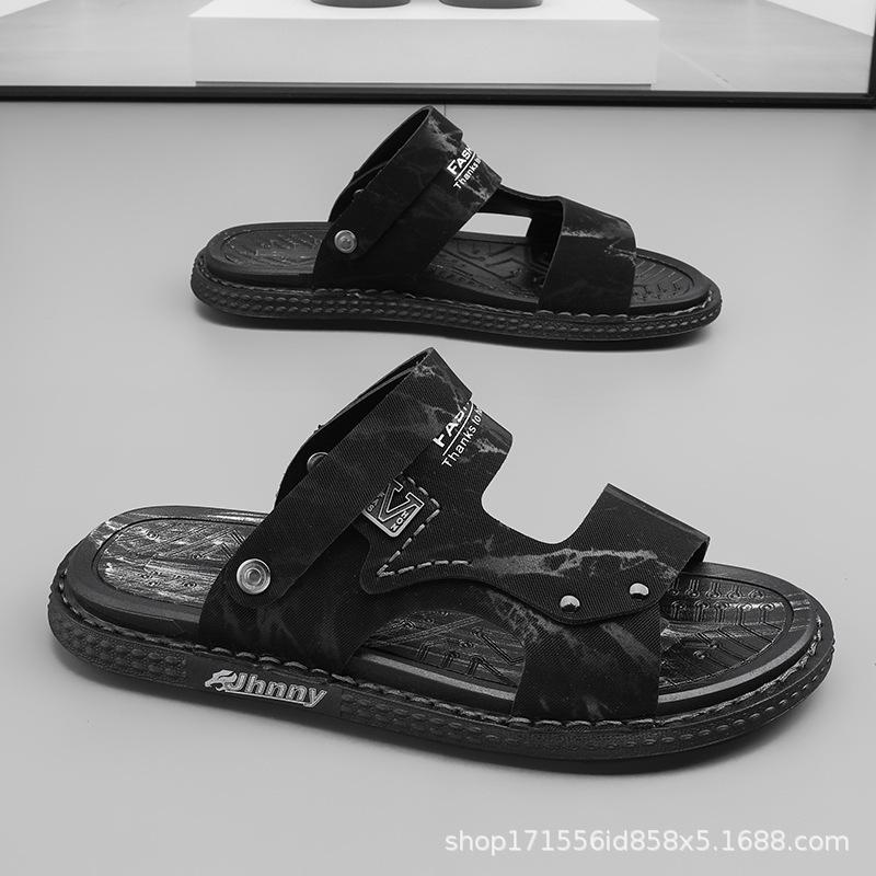 Vietnamese Slippers Sandals Dual-purpose Men's Summer Outer Wear Trend Men's Deodorant Driving Work Non-slip Beach Tide Shoes