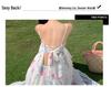 Fairy Floral Spaghetti Strap Summer Dress for Beach Vacations