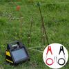 Electric Fence Alligator Clips 2 PCS Electric Fence Jump Cable with Crocodile Clip Alligator Clips Cable for Solar Fence