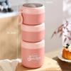 Stainless steel 3-layer Soup Cup Lunch Container Set 3 Separate Stackable Lunch Box with Spoon Food Containers for Adults Kids