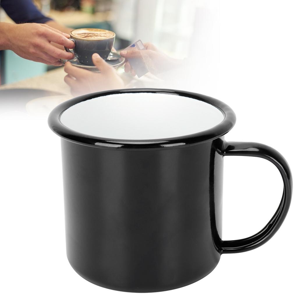 8cm 350ml Enamel Cup Environmentally Friendly Thickened Water Cup for Coffee Wine Water Supplies
