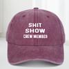 SHIT SHOW CREW MEMBER Print Hand Washable Sun Protection Casual Hat for Men Spring Autumn Travel Beach Vacation