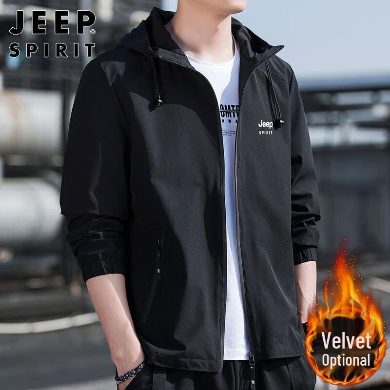 JEEP SPIRIT Men s Hooded Casual Jacket 2XL