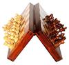 StonKraft Handcrafted Premium Wood 31 x 31 cm Chess Set - Rosewood Folding Magnetic Set with Storage