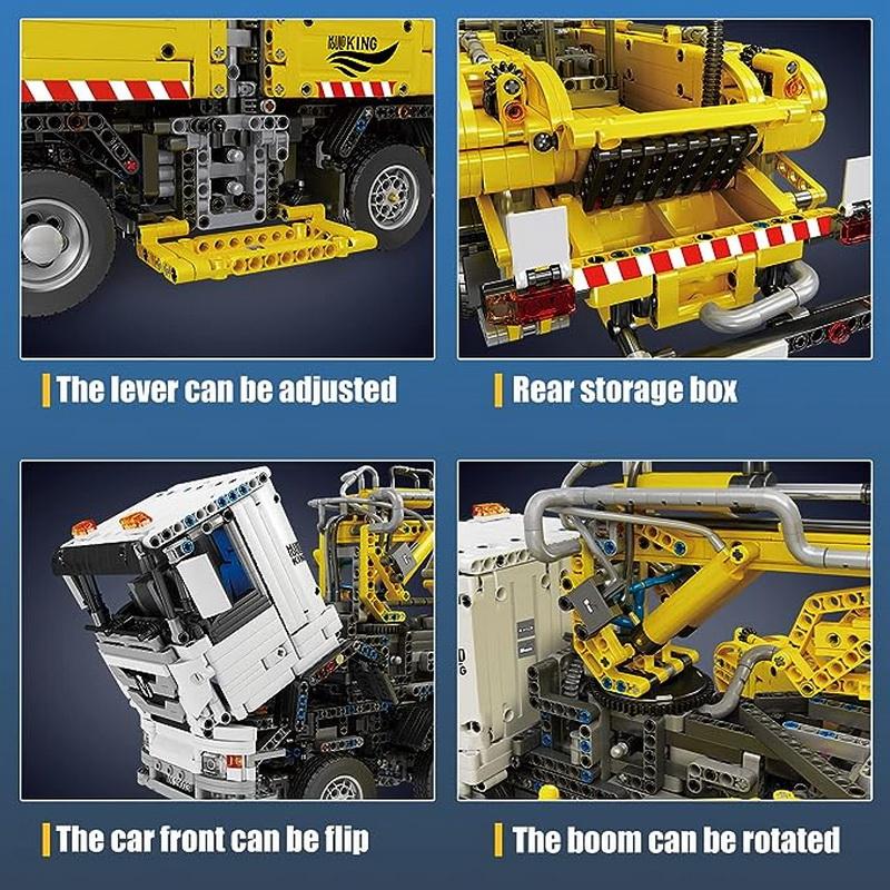 MOLD KING 19003 Camion Tehnic Jucării pentru copii APP&RC Basculantă pneumatică