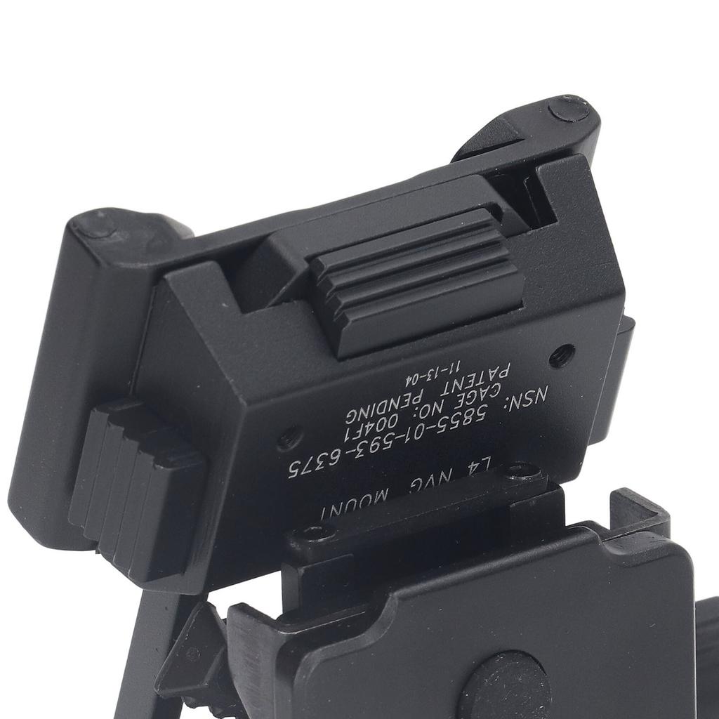 Nachtsichtbrillenhalterung Aluminiumlegierung Kipper Nachtsichtgerät Helm-Adapterhalterung für PVS15 PVS18 GPNVG18 Schwarz